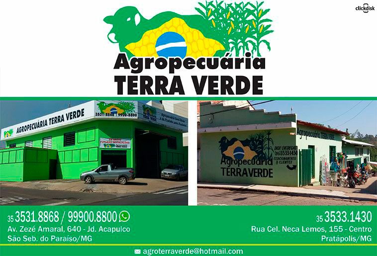 Banner .AGROPECUÁRIA TERRA VERDE